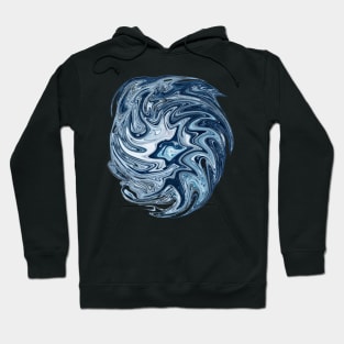 Abstract Ocean Design Available on Multiple Products Hoodie